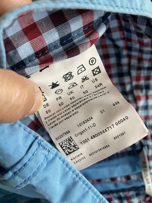 Boss 50 Regural Fit 34R spodnie niebieskie bawełna