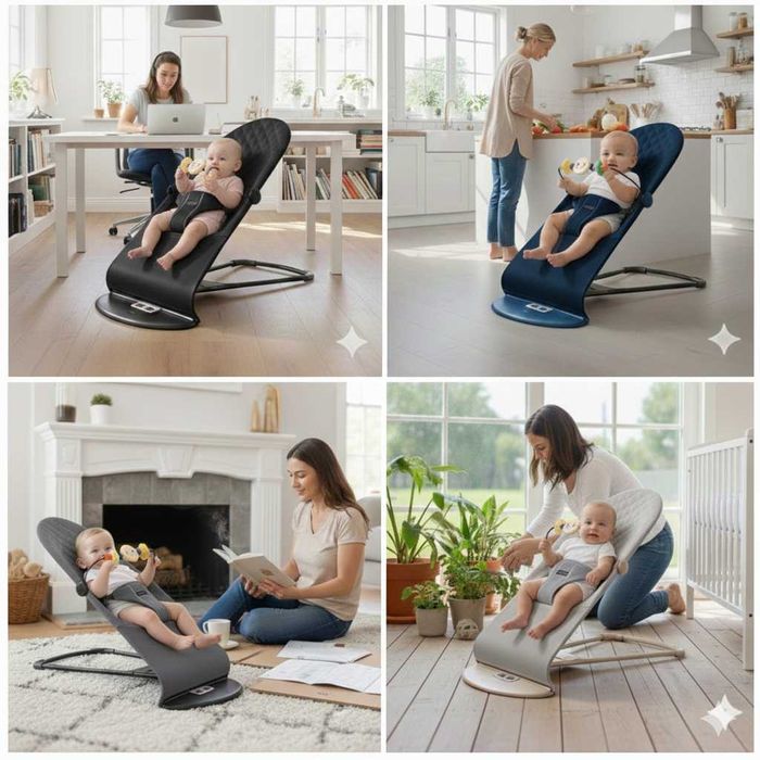 Шезлонг дитячий Гойдалка дитяча Шезлонг для дитини до 13 кг