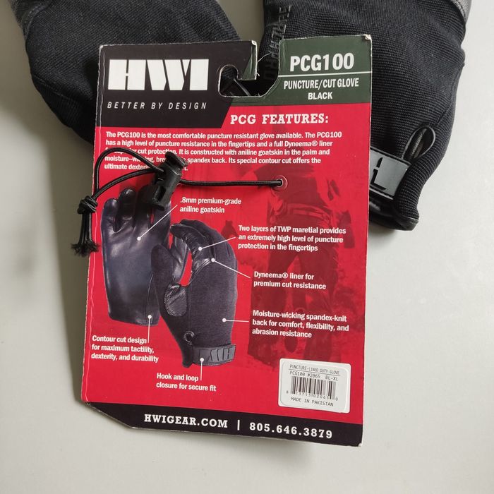 Rękawice ochronne HWI PCG100 roz XL