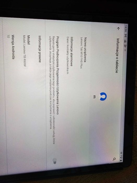 Tablet Lenovo Tab M10 FHD Plus 10,3 4/64GB X606F Etui + klawiatura