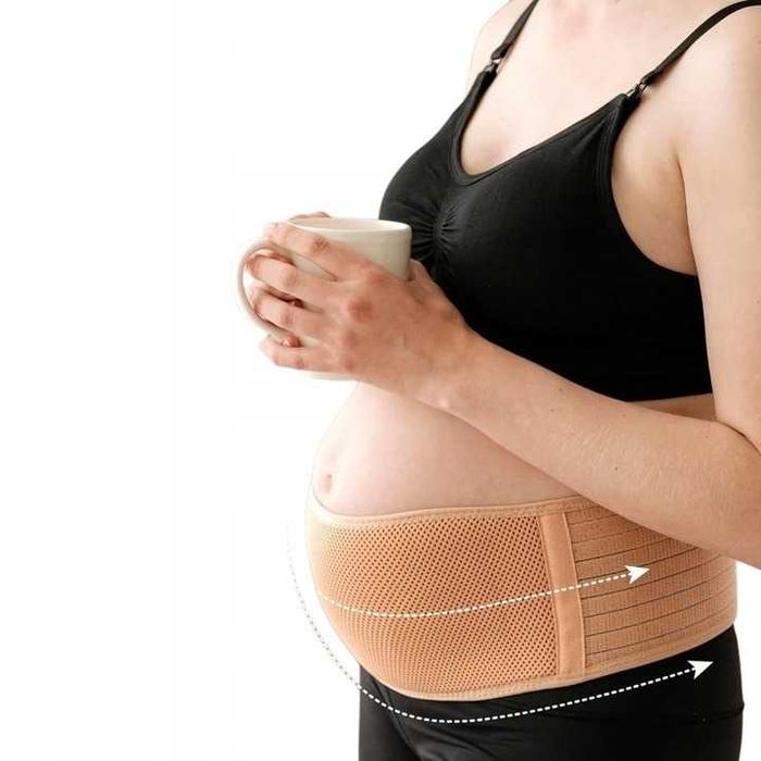 pas ciążowy na brzuch xl 70-160 cm czarny