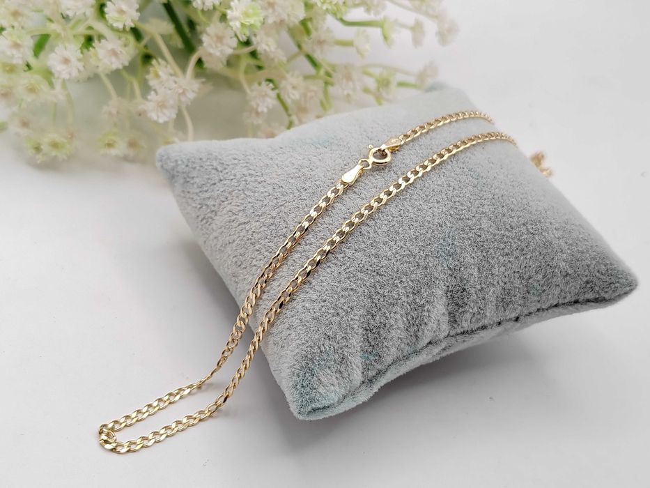 NOWY Złoty Łańcuszek Pancerka 45cm / Złoto 585