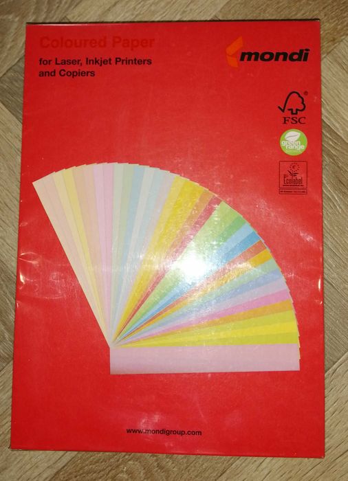 Папір кольоровий для лазерних, струменевих та копіювальних апаратів А4