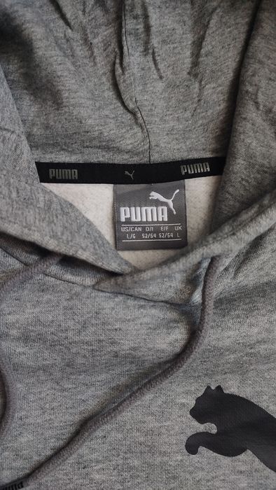 Худі PUMA Essentials grey big logo (Розмір L)