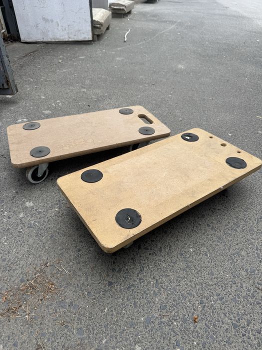 Platforma transportowa, piesek, wózek meblowy 59x29cm komplet