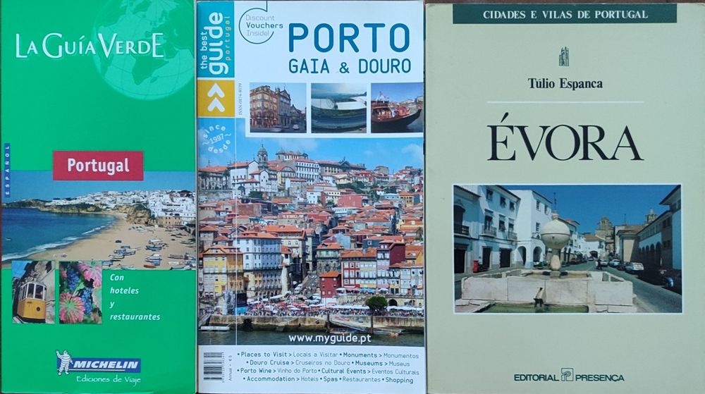 Lote de 19 livros de turismo
