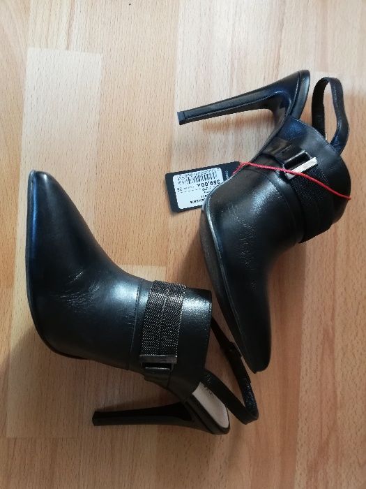 WOJAS | buty | półbuty | skóra | klamry | pasek | NOWE