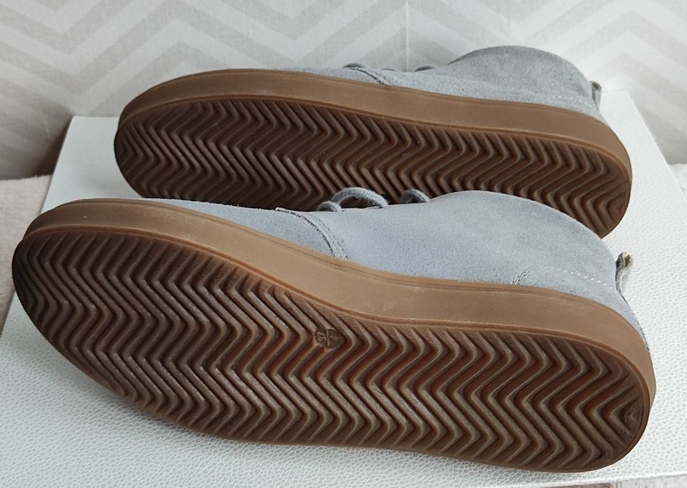 Buty zamszowe niebieskie