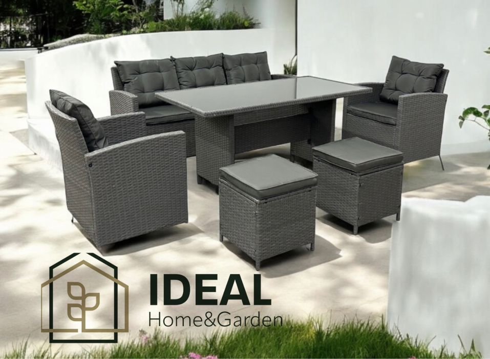 Meble ogrodowe technorattan zestaw sofa fotele kolory