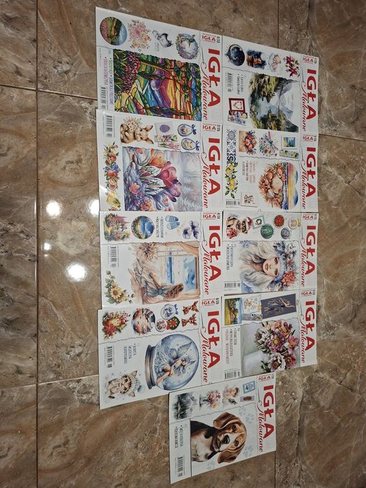 Igłą malowane w bdb stanie