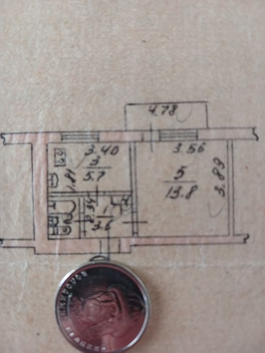 Продам 1но комн  29м2 Градецкий