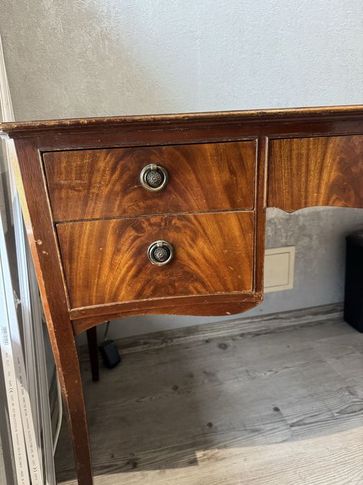 biurko konsola drewniana vintage
