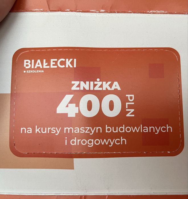 Kurs operatora BIAŁECKI zniżka