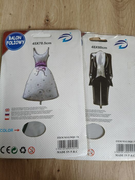 Ślubne balony foliowe dekoracja