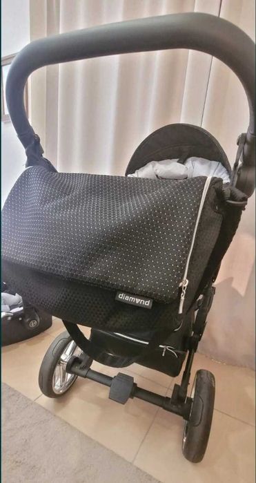 Carrinho de bebé Trio 3 em 1 Junama Diamond (Luxo e Exclusividade)-como novo