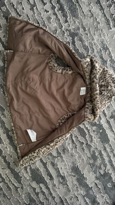 Жилетка Zara хутряна леопардова