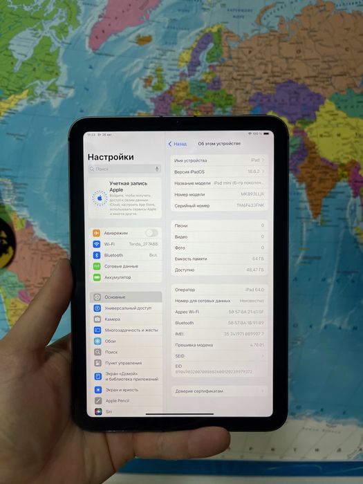 iPad mini 6 64 GB LTE 100% акум ІДЕАЛ айпад міні 6 64 гб лте Apple