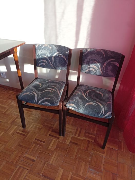 Stół+5 krzeseł 70's design PRL