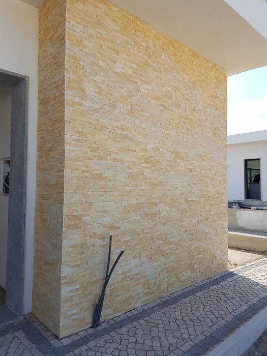 Pedra rústica amarela - quartzito