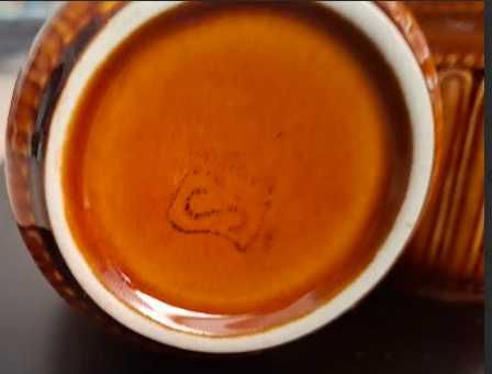 4 potes para cozinha, em faiança da SECLA