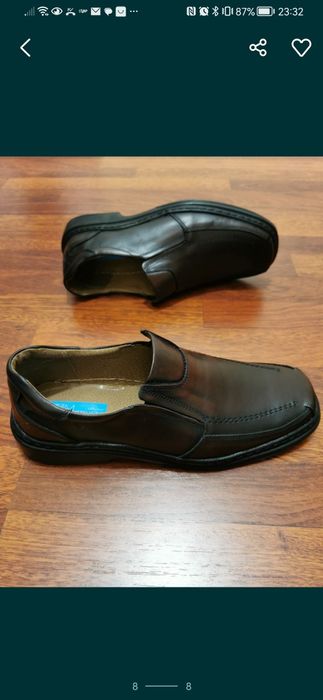 Skórzane Buty Męskie Wsuwane Lekkie Wygodne Brązowe Kabir