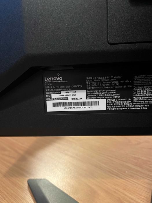 Lenovo G25-10 Monitor Gaming FullHD de 24,5" preto