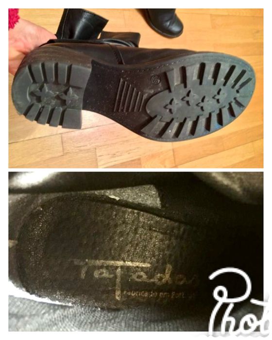 2 pares calçado pele tamanho 38