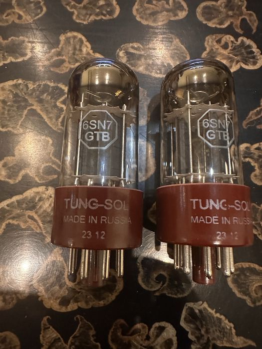 Valvulas Tung-Sol 6SN7 GTB  - Novas - Par (2un) Emparelhado