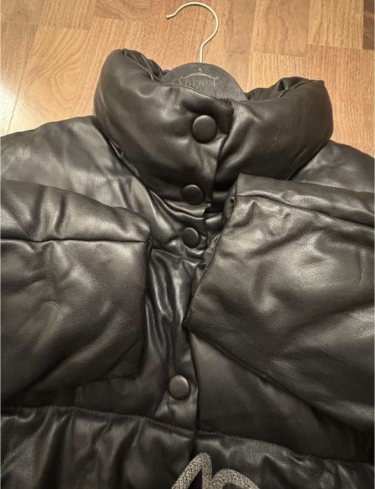 Asos куртка екошкіра чорна вкорочена стильна