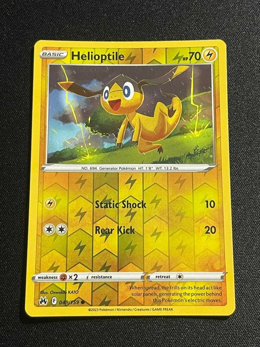 Carta Pokémon Helioptile 49/159 Crown Zenith
