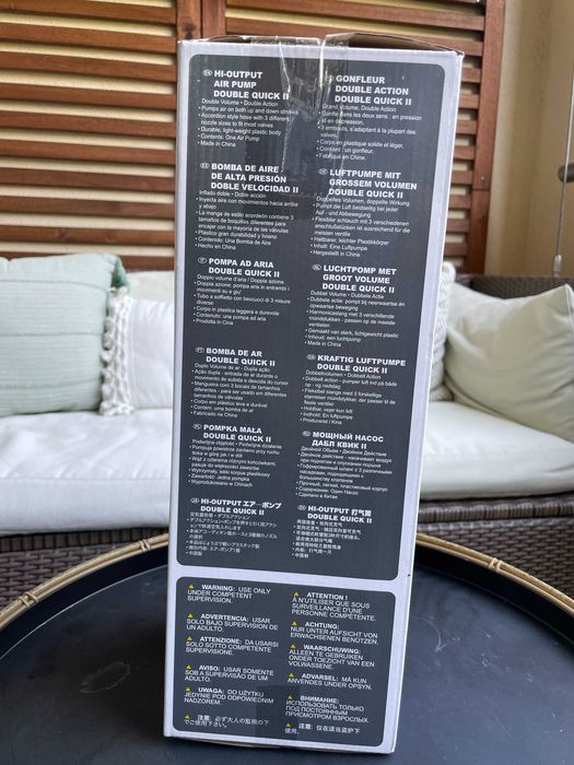 BOMBA DE AR MANUAL INTEX - DOUBLE QUICK II - NOVA EMBALADA