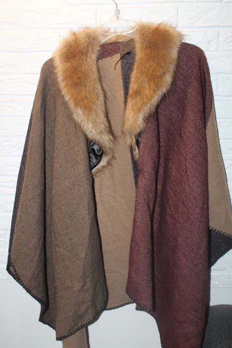 Ponczo damskie szalik