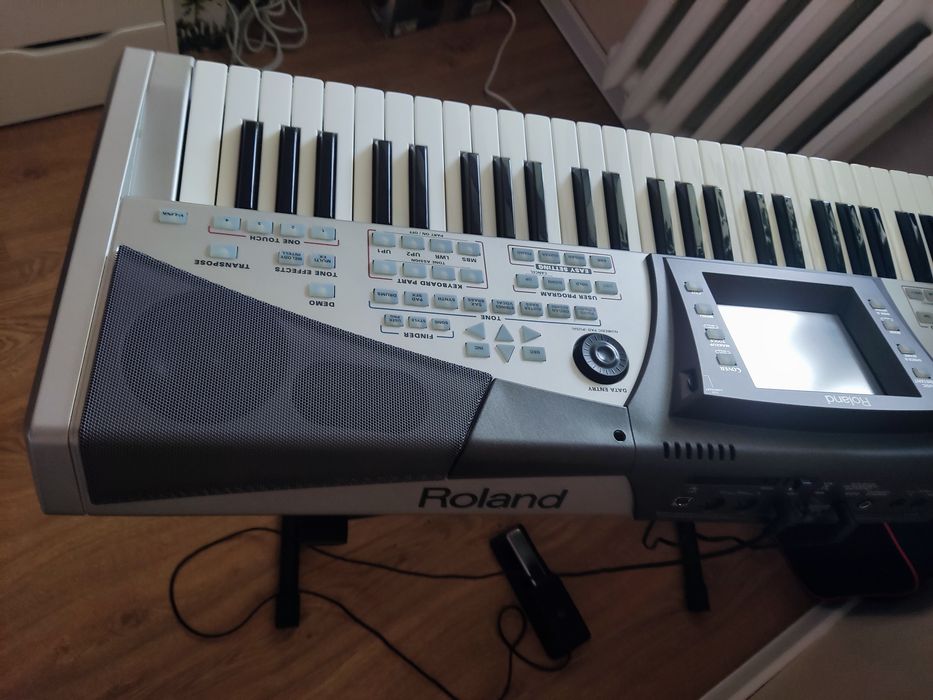 Roland e50, statyw, pedał sustain rolanda i instrukcja pl eng Błonie ...