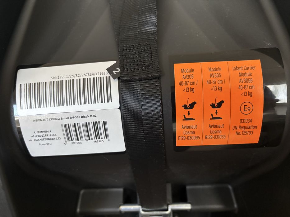 Fotelik/ nosidełko Avionaut Cosmo 2.0 Smart 0-13 kg
