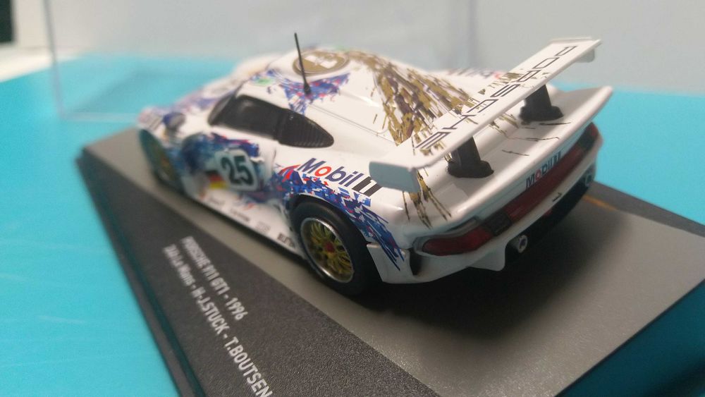 Porsche 911 GT1 #25: 24h LM 1996 (2ºlug)-Miniatura escala 1/43