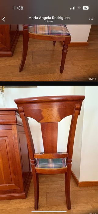 Mesa em cerejeira para refeiçao com 6 cadeiras