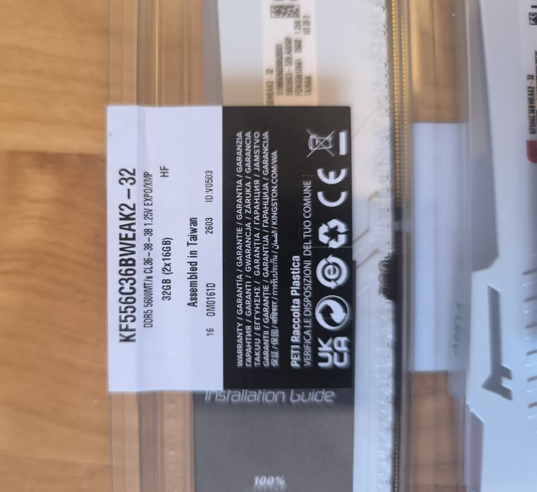 DDR5 Kingston Fury 2x16 gb 32gb 5600mt/s