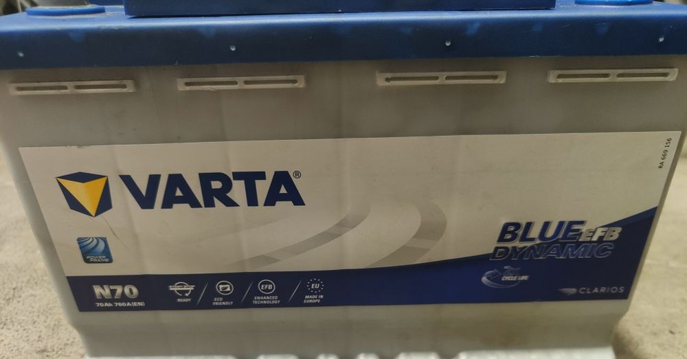 Akumulator VARTA Blue Dynamic EFB 70Ah 760A N70 - Sprawny!