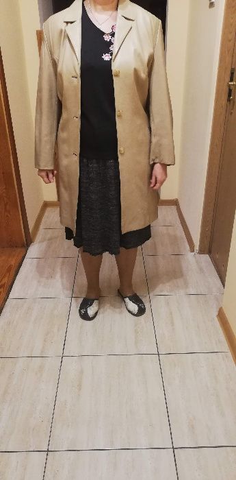 płaszcz damski ze skóry