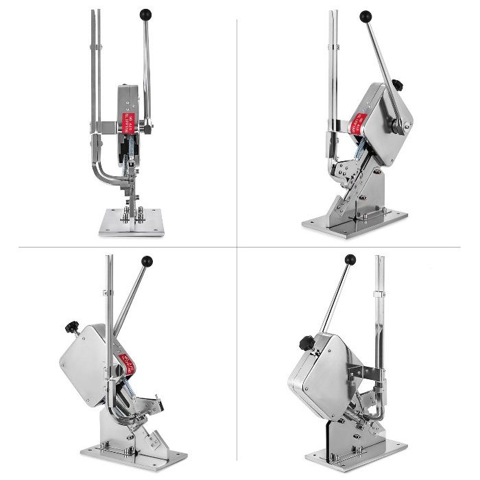Máquina de atar enchidos com clip de aluminio