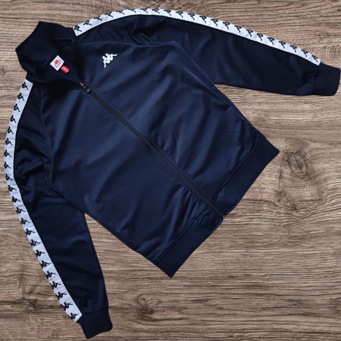 Спортивний костюм KAPPA dark navy на лампасах (Розмір S)