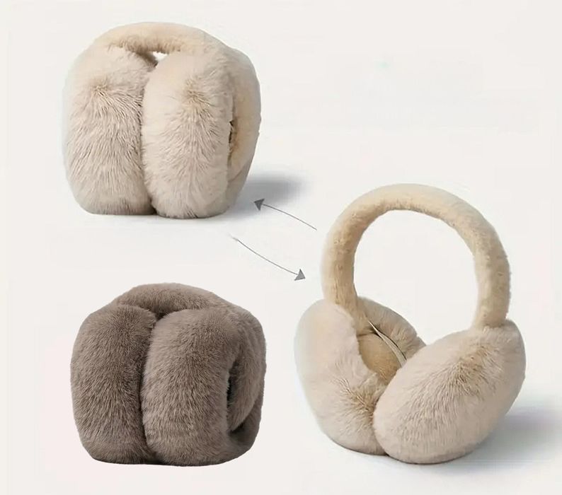 Навушники зимові, вушка з хутра