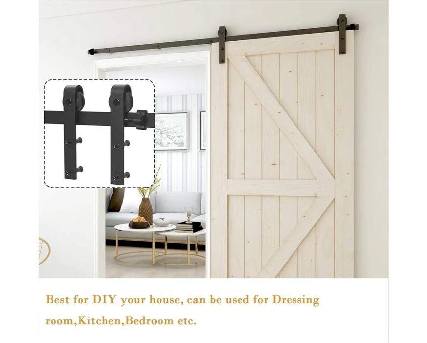 SMST System Do Drzwi Przesuwnych 228 cm - Kompletny Zestaw Z Prowadnic