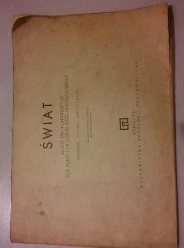 Świat zeszyt map konturowych LO Janiszewski