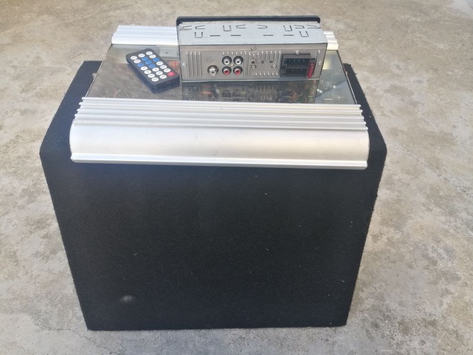 Conjunto...amplificador + rádio + soufer