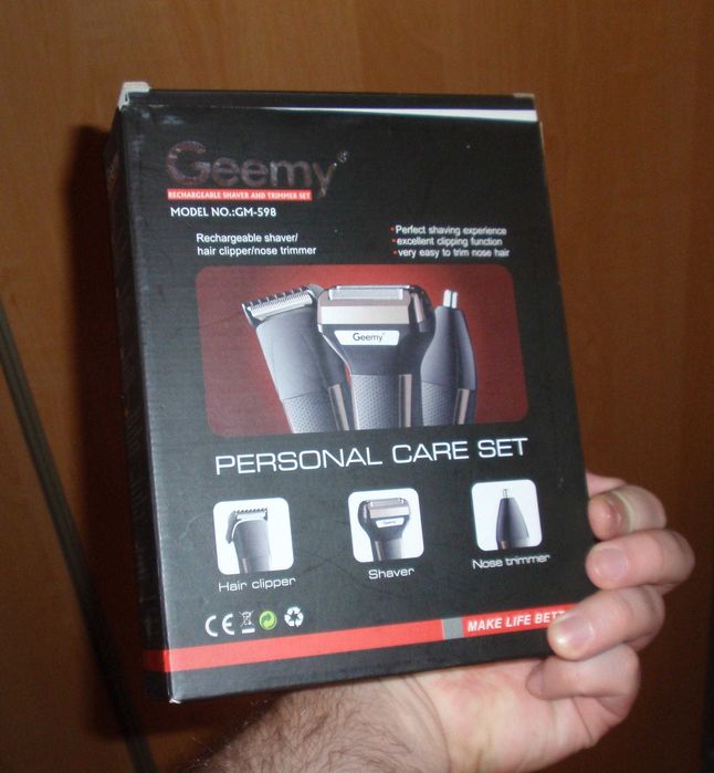 Бритва/триммер для носа 2в1 Geemy Shaver&Trimmer Set ORIGINAL Philips