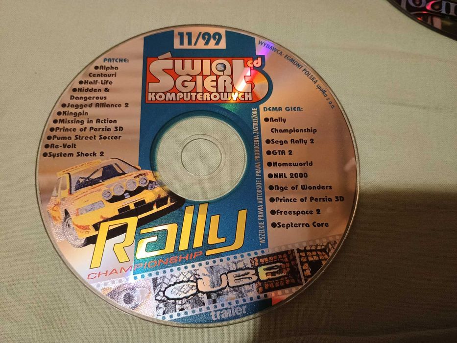 Płyta ŚGK Świat Gier Komputerowych 11/1999 Listopad 1999
