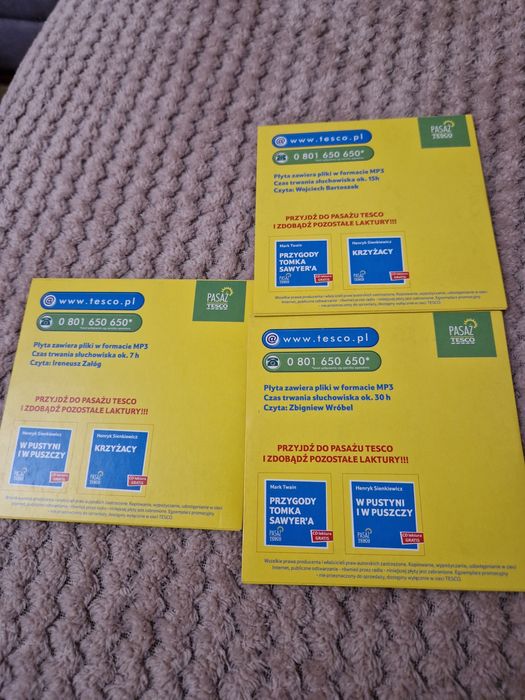 Płyta mp3 3 sztuki.