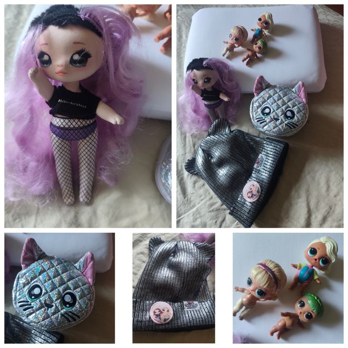 Zestaw Lol laleczki , czapka,torebka
