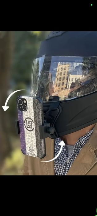 Кріплення для телефону та камери на шолом